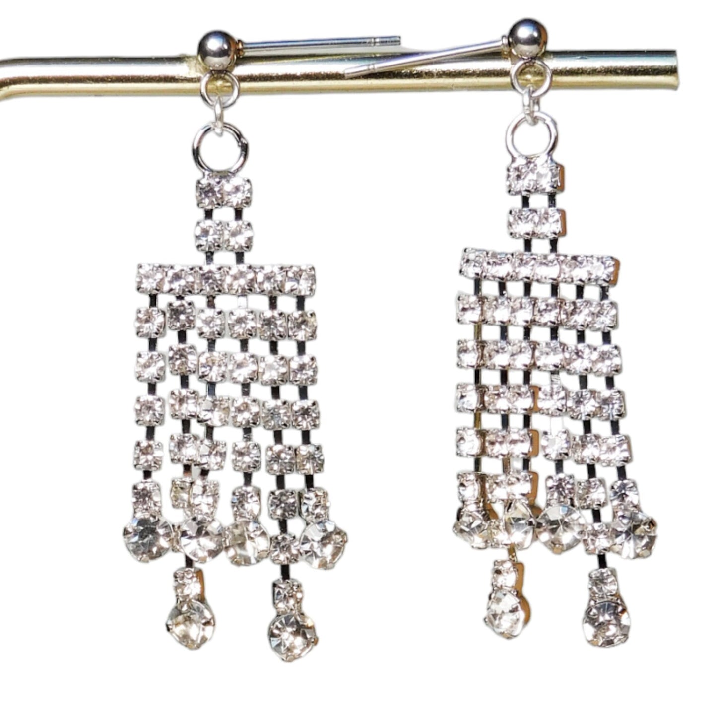 Sparkly cascade earrings for Integrity Toys dolls Poppy Parker Fashion Royalty Nu Face Barbie Silkstone