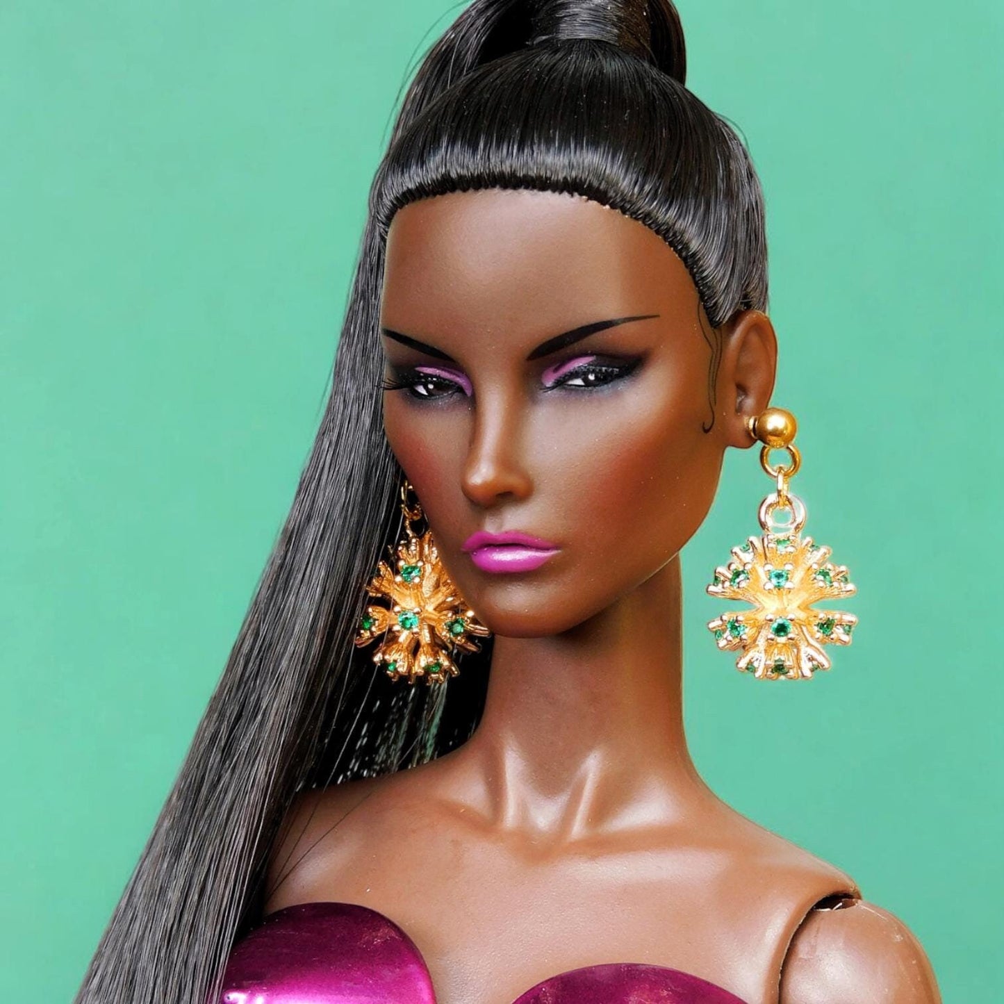 Ball earrings for Integrity Toys dolls