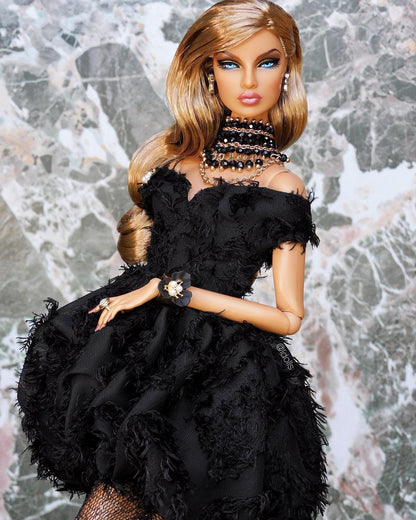 Black Orchid bracelet for Integrity Toys dolls (*exceptions apply READ DESCRIPTION*)