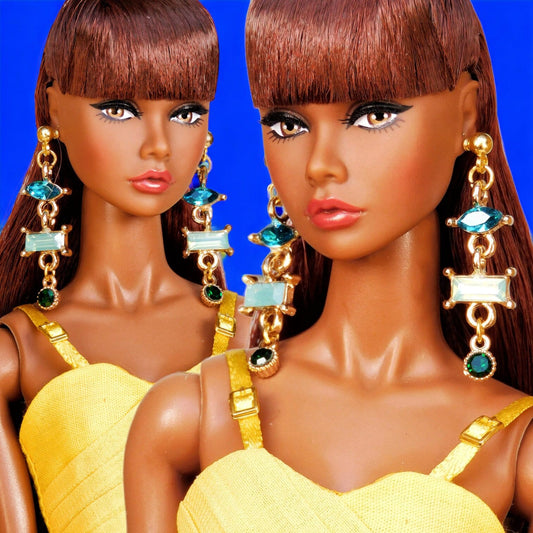 Colorful dangle earrings for Integrity Toys dolls