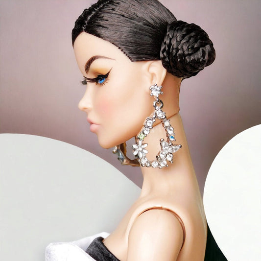 Spring garden earrings for Integrity Toys dolls Poppy Parker Fashion Royalty Nu Face Barbie Silkstone