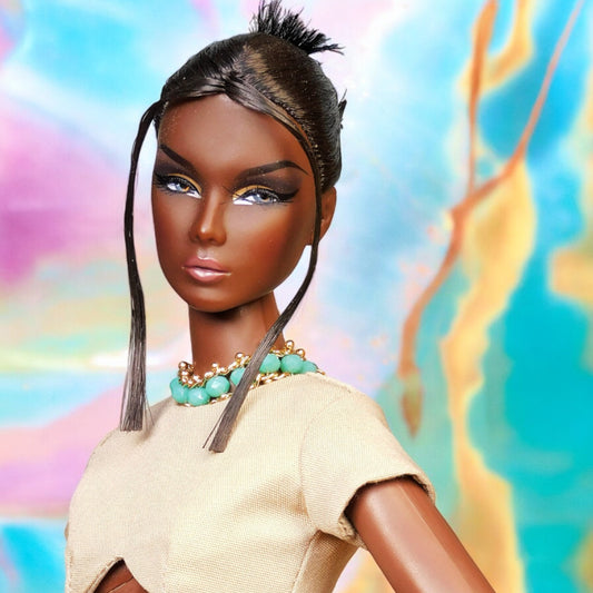 Turquoise necklace for Integrity Toys dolls Poppy Parker Fashion Royalty Nu Face Barbie Silkstone